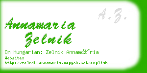 annamaria zelnik business card